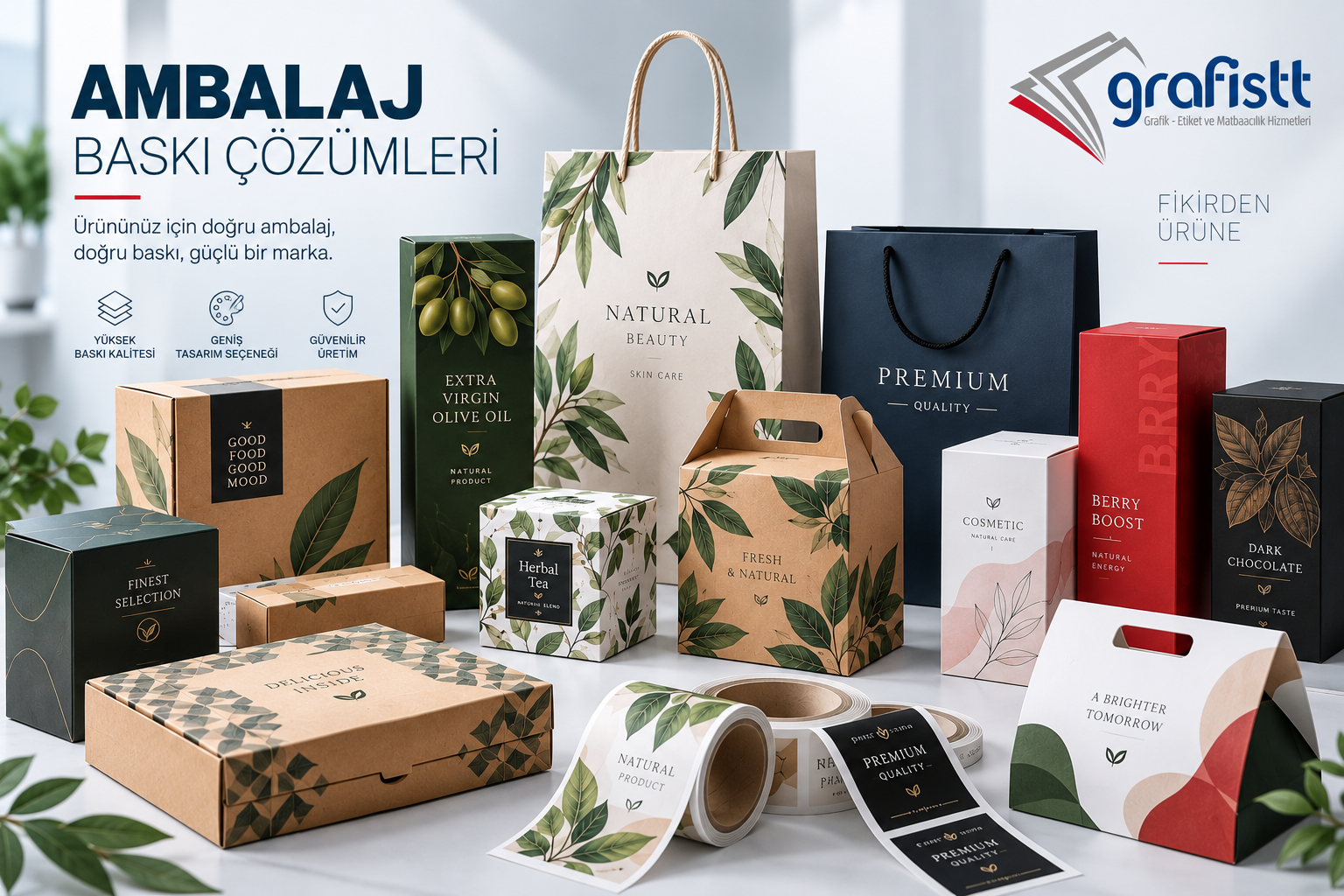TÜMÜ çalışması — ambalaj baskı uygulamaları